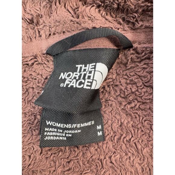 The North Face Women’s Campshire Pullover Size M Chocolate Brown 1/2 Zip Teddy - Picture 2 of 16